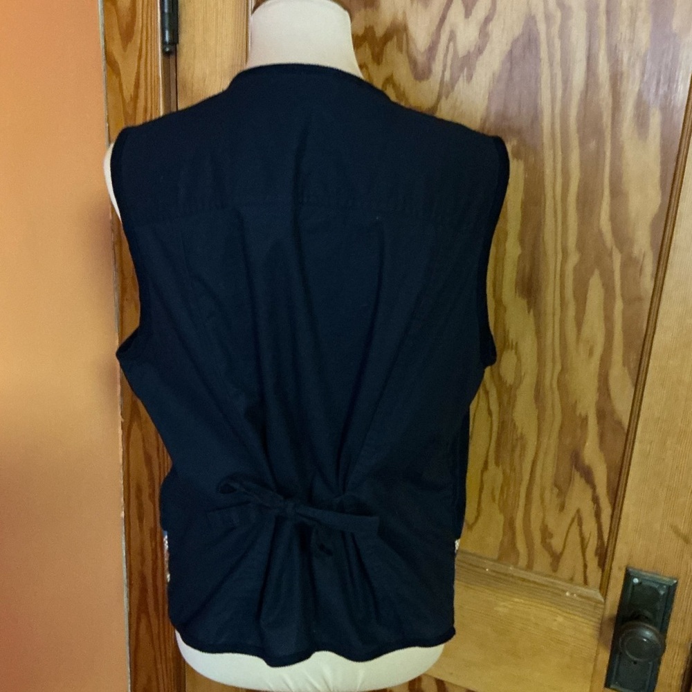 Vtg 90s corduroy embroidered scarecrow vest - Picture 12 of 12